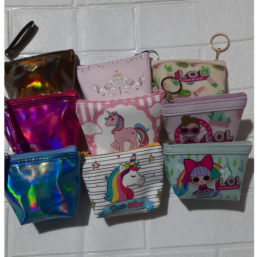 DOMPET ANAK PEREMPUAN KARAKTER UNICORN LOL import