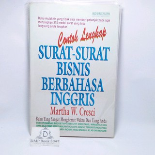 Murah Buku Contoh Lengkap Surat Surat Bisnis Berbahasa Inggris Bahasa Martha W Cresci