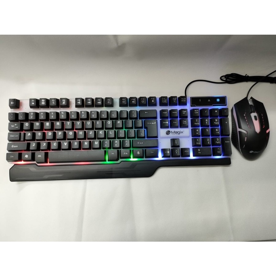 Gaming Keyboard &amp; Mouse Usb RGB Magix Anti Air