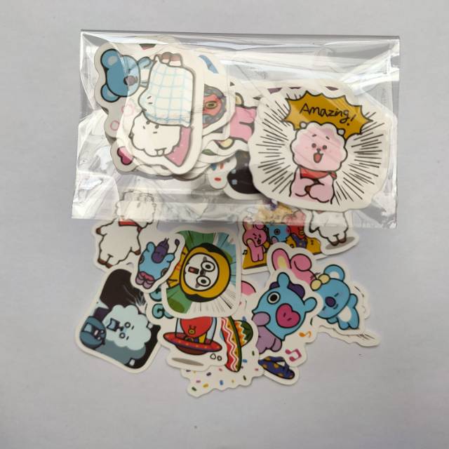 

Stiker scrapbook BT21 waterproof