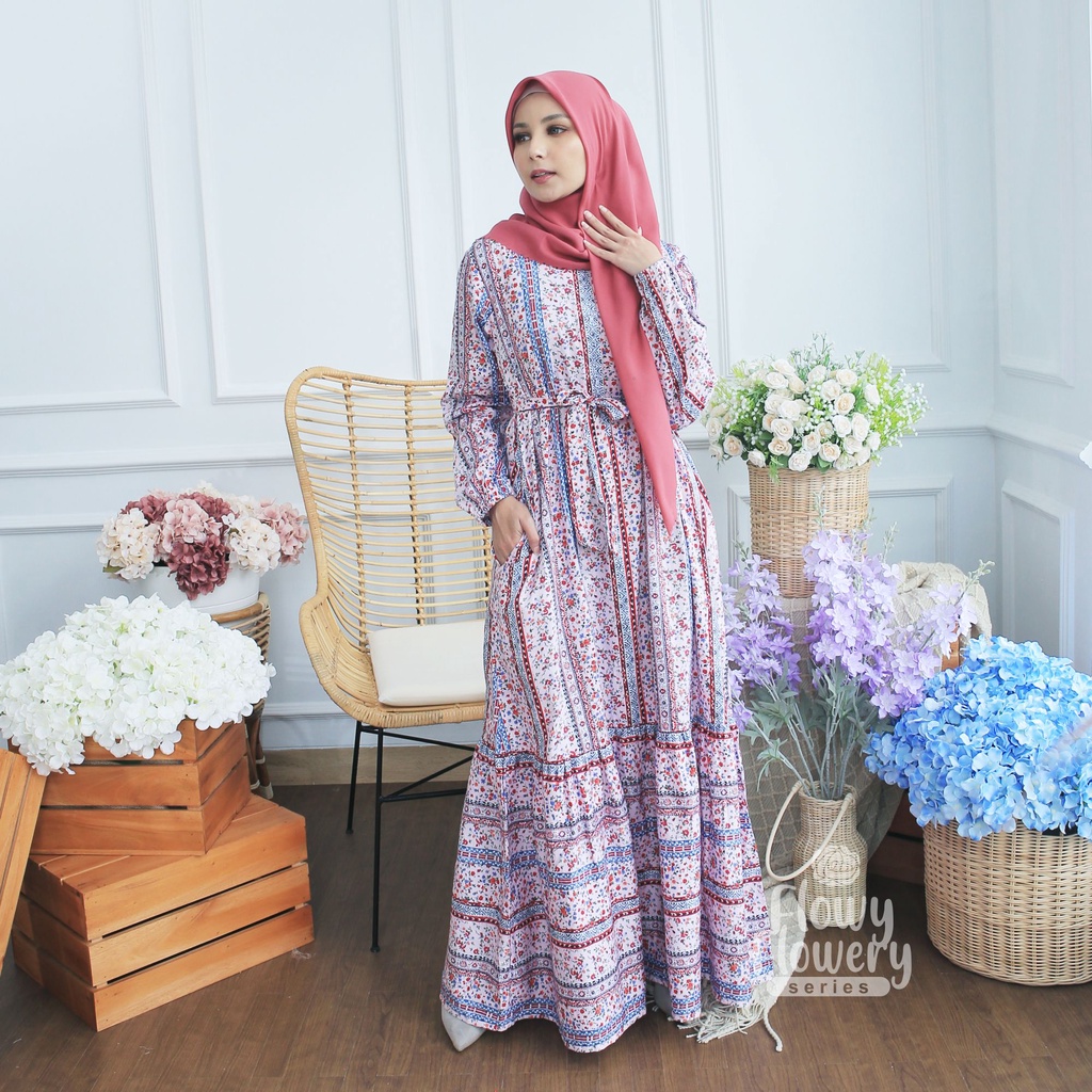 KHUSUS LIVE SALE FLOWY FLOWERY DRESS