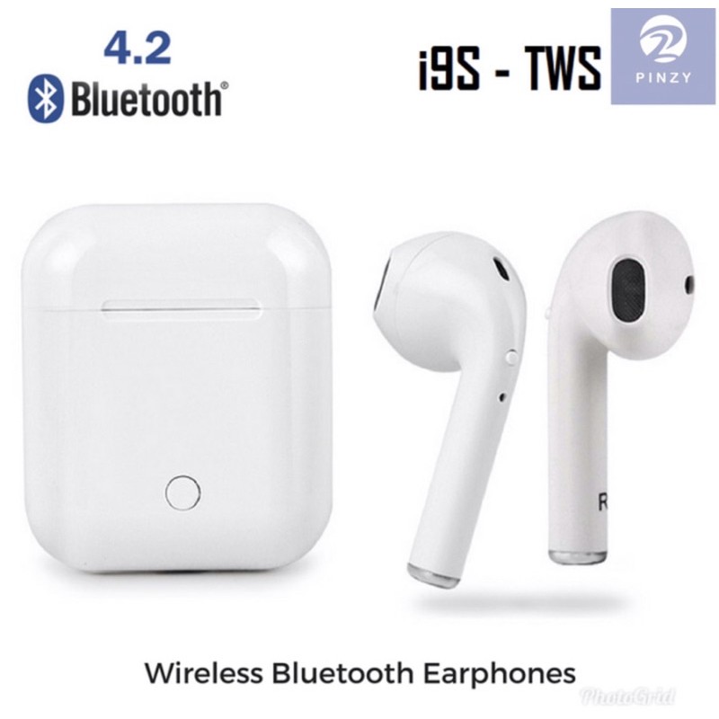 Headset Bluetooth PINZY i9s Twins With Magnetic Charging Case - I9s