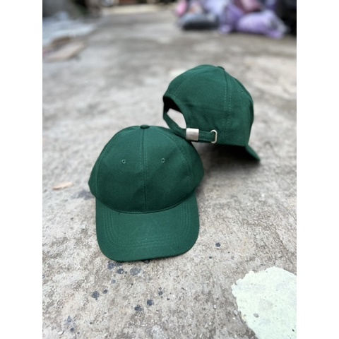 Topi baseball ediko bahan rafel premium pengait cakop besi pria wanita-Br cakop ijo botol