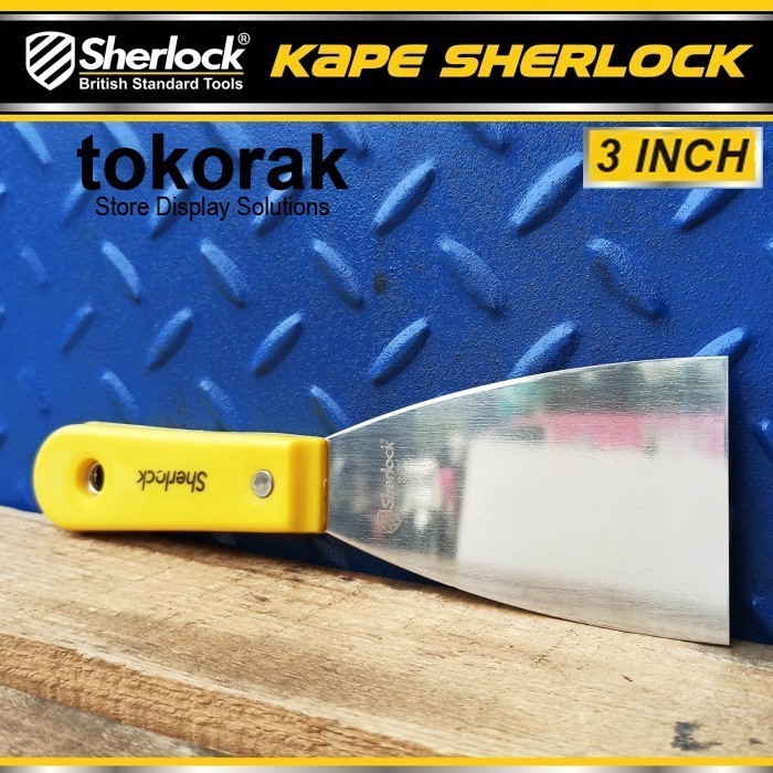 KAPE 3 INCH STAINLESS STEEL SHERLOCK - GAGANG SCRAP PUTTY KNIFE