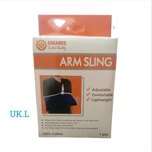 Arm Sling / Penyangga Tangan (Lengan/Siku) / Arm Sling Penyangga Lengan Patah Tulang Tangan / SAKAMED ARM SLING