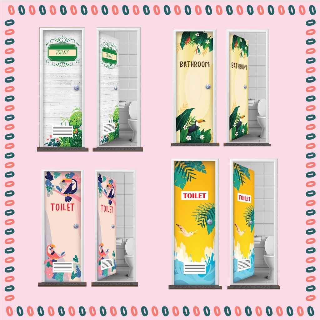 Stiker Pintu Kamar Mandi PVC