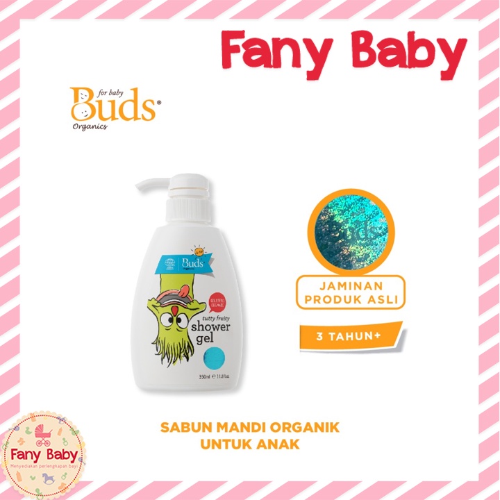 BUDS ORGANICS TUTTY FRUITY SHOWER GEL 350ML