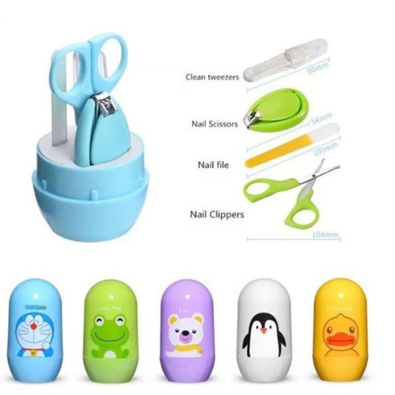 (COD) Manicure Set Bayi / Gunting Kuku Bayi Set 4in1 / Gunting Kuku Karakter