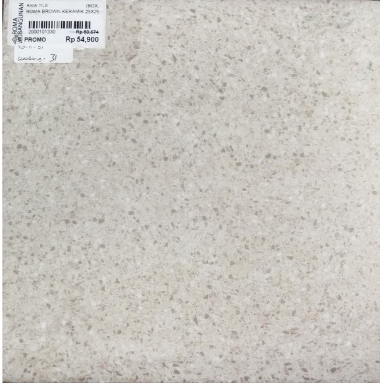 Asia Tile Keramik / Keramik Lantai / Keramik Roma Brown 25X25