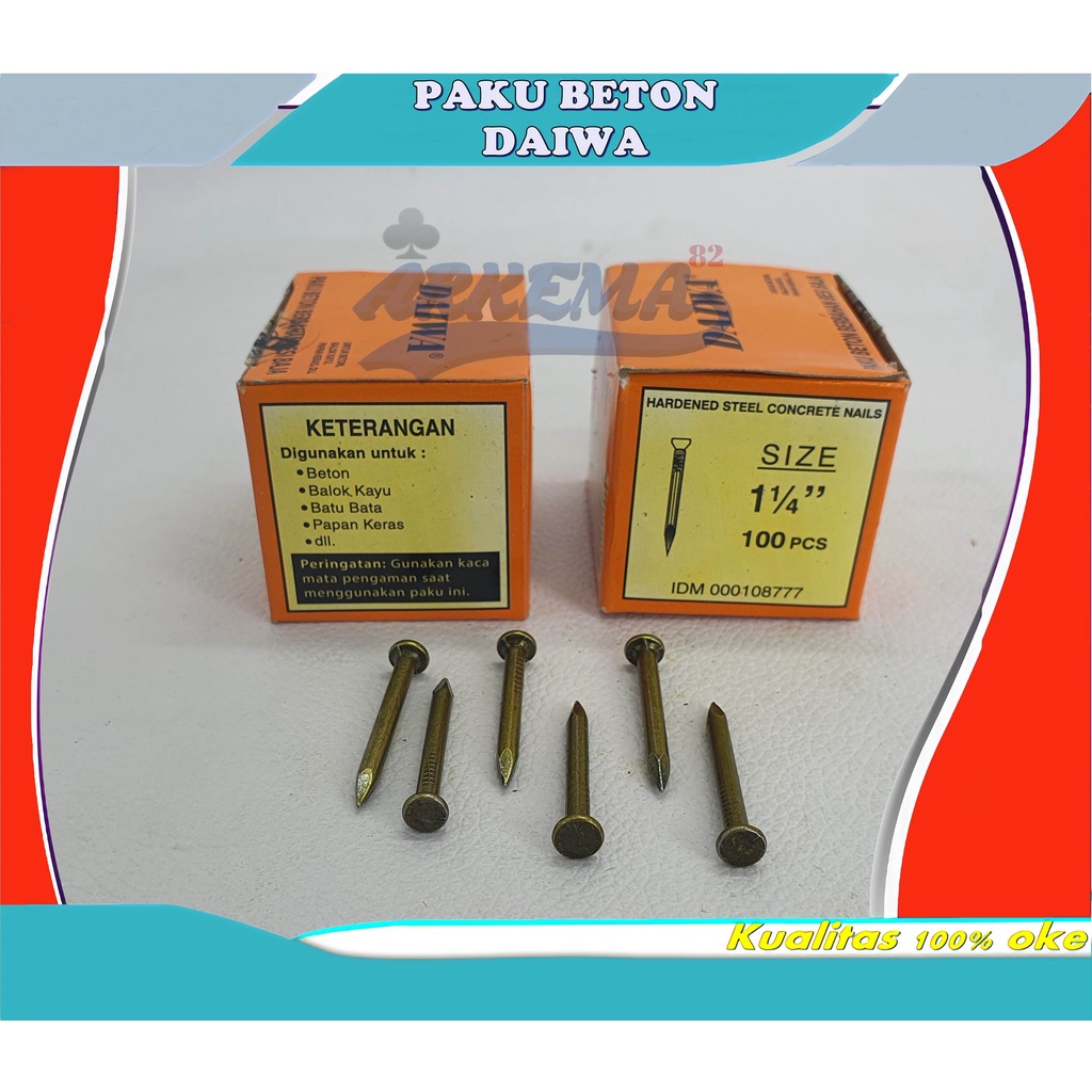 [ TERMURAH ] PAKU BETON DAIWA | PAKU BETON UKURAN ''1 1/2 INCHI / ''1 1/4 INCHI / '' 1 INCHI