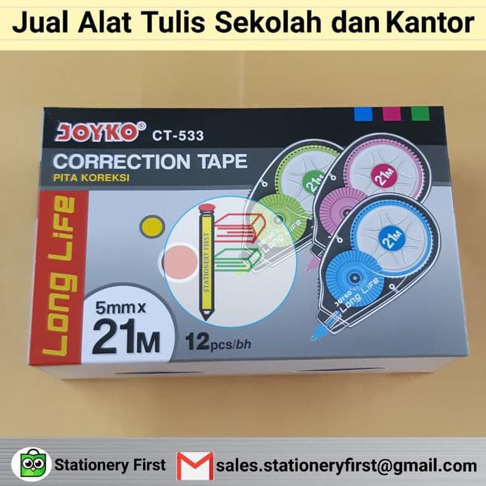 CORRECTION TAPE JOYKO CT-533 21M GROSIR