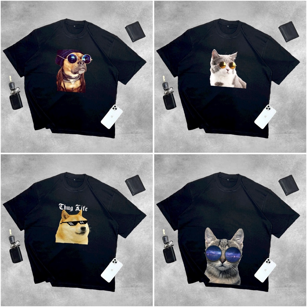 Kaos murah ANIMAL KACAMATA