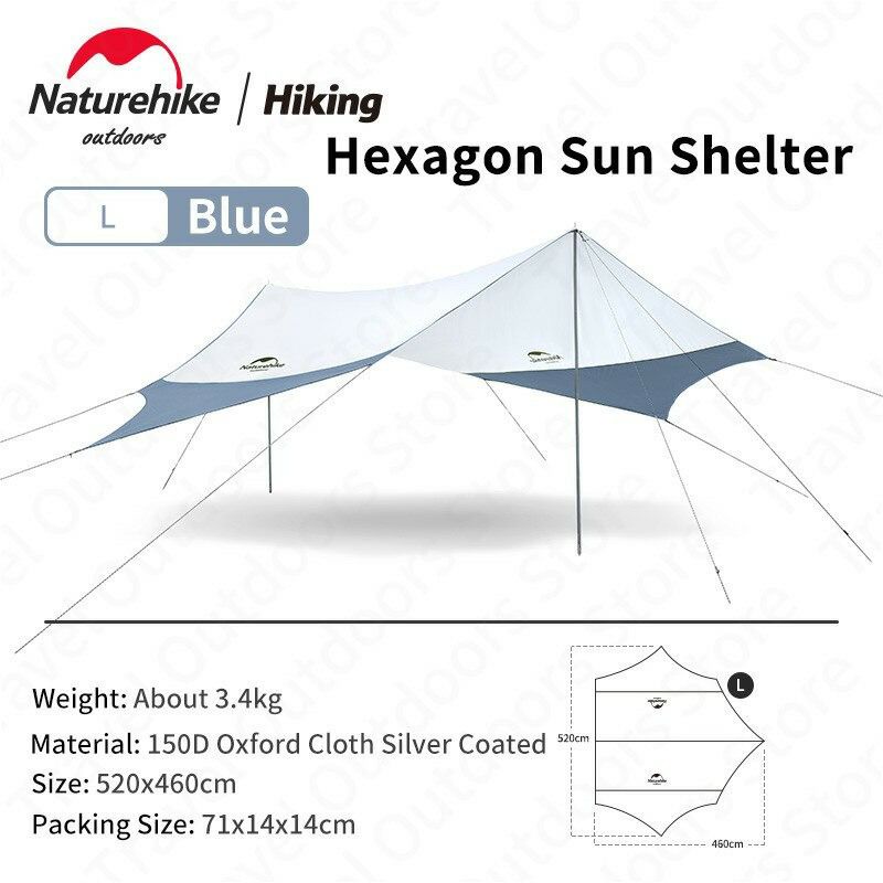 FLYSHEET HEXAGON NATUREHIKE NH16T013-S (Size L)