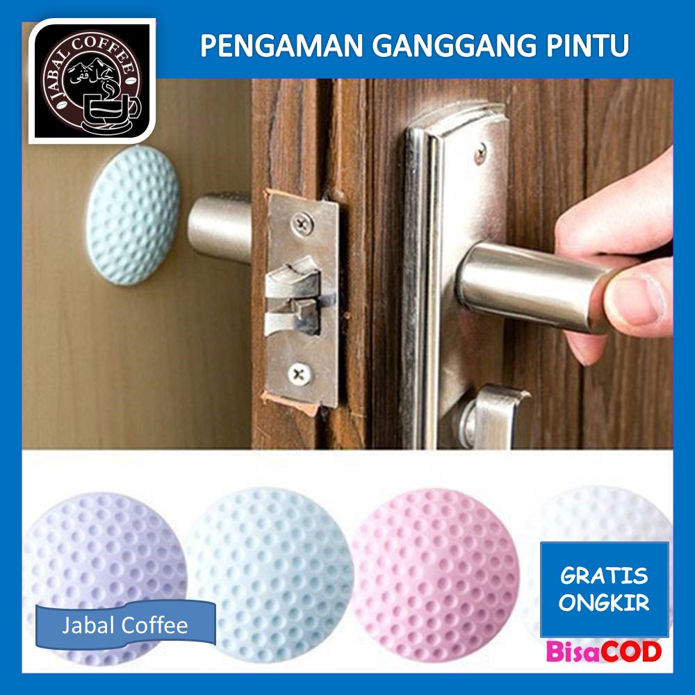 Pelindung Dinding Tembok Serbaguna / Pengaman Gagang Pintu Engsel Karet / Door Stopper Bulat / Pengaman Gangang Pintu Silicone