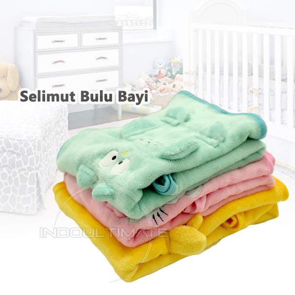 Selimut Bayi Karkter Tebal Lembut Halus JUMBO (110cmx80cm) Baby Blanket Selimut Tidur Bayi BS-10