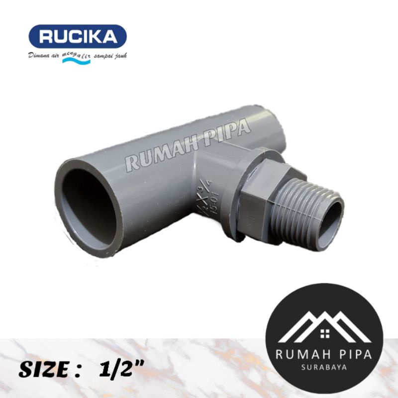 Tee drat luar 1/2” AW - RUCIKA