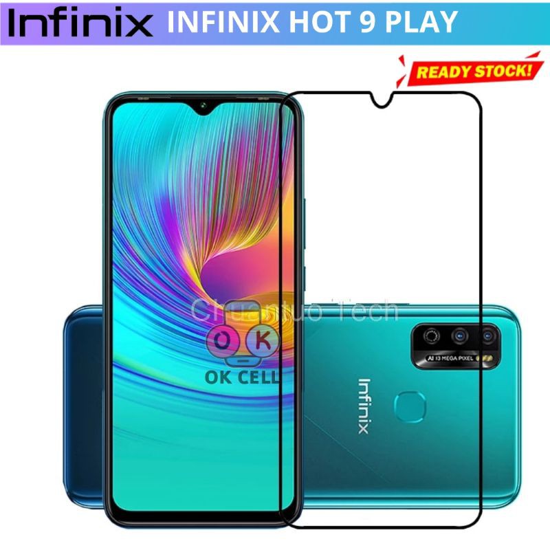 Tempered Glass 9D 5D TG Anti Gores Kaca Infinix Hot 9 Play Full Screen Protector Premium