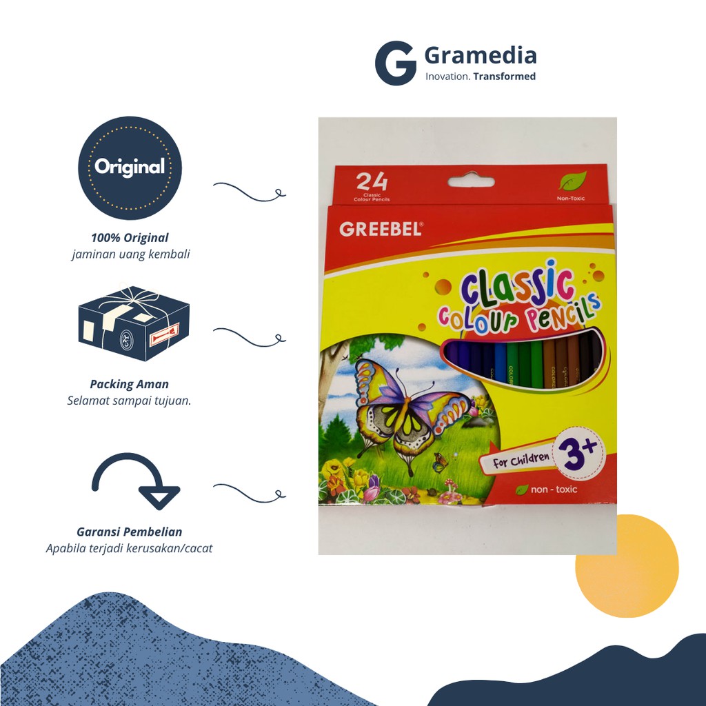 

Gramedia Cikupa-GREEBEL 7024 CLASSIC COLOR PENCIL CRD