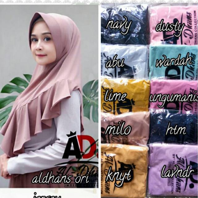 Hijab Andin Rempel Depan Ori Al dhans