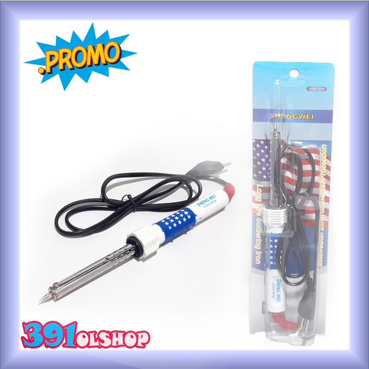 Solder Listrik 40W Sengwei Soldering Iron 40 Watt Alat Patri AS