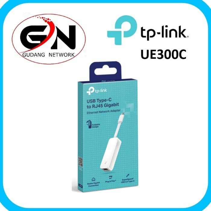 Refurbished USB-C To Ethernet Adapter Gigabit Port 10/100/1000Mpbs Plug
