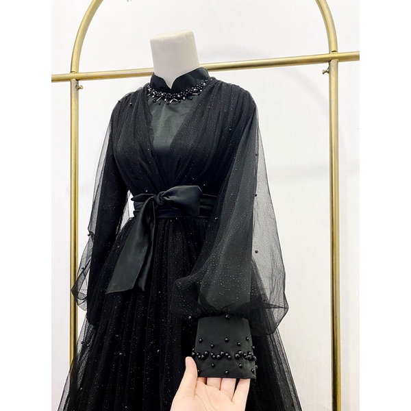 Shofiya Dress Pearl in Black