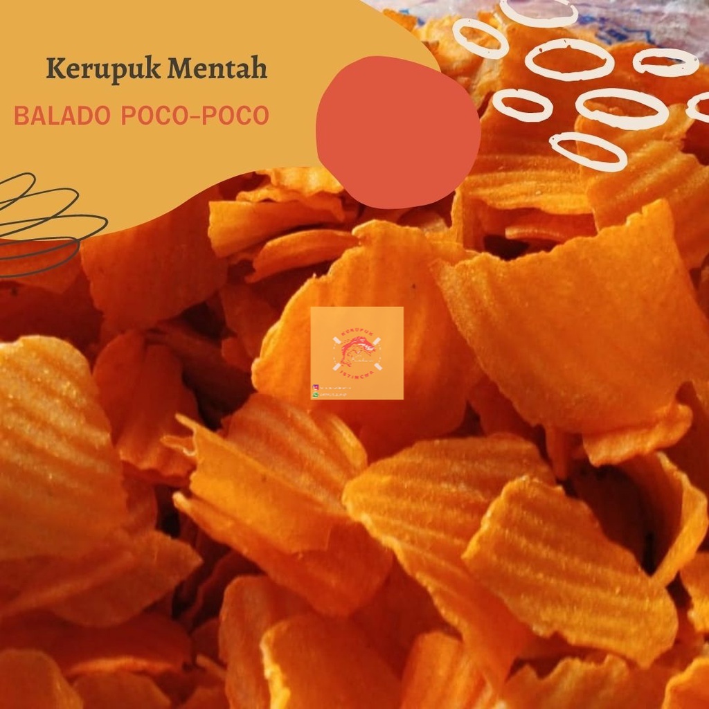 

[1 KG] KERUPUK BALADO POCO-POCO KRUPUK MENTAH / KRECEK BALADO