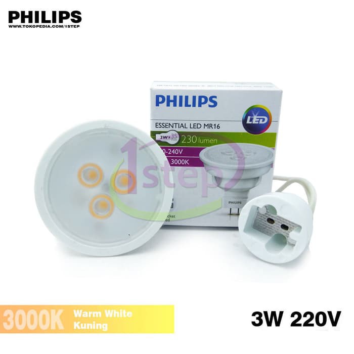 Jual Jual Lampu Led Philips Essential Led Mr16 3w 220v Kuning 3 Watt Halogen Led Lampu Led Rumah