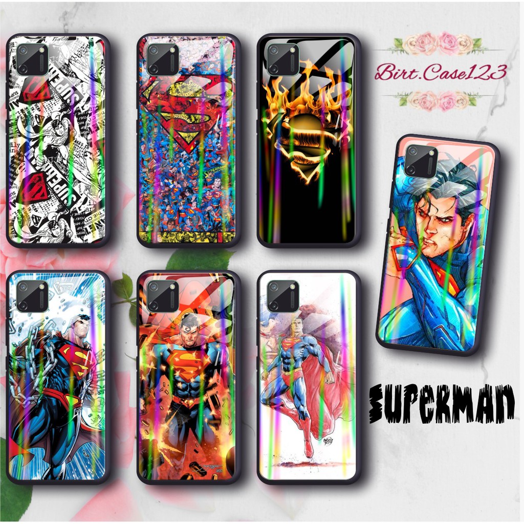 BC Case Gambar SUPERMAN back case glass aurora iphone 5g 6g 6g+ 7g 7g+ 8g 8g+ x xr xs max 11 5,8 6,1