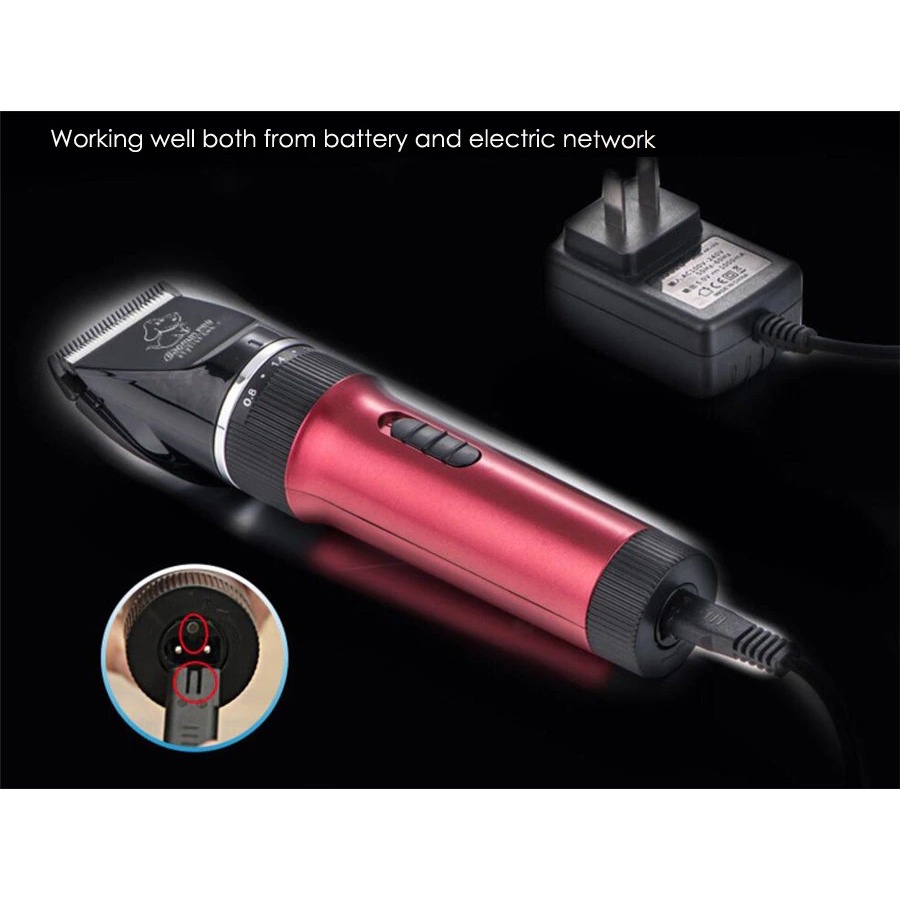 gs8 baorun alat cukur elektrik bulu binatang pet dog clipper - p7 - black Or-i