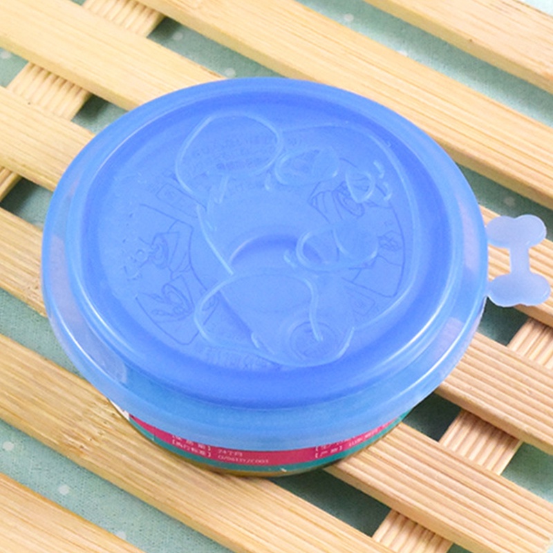 PrettygoodPenutup Makanan Kucing Makanan Kaleng Kaleng Makanan Kucing Silikon / Silicone Canned Cat Food Lid Cover / Tutup Kaleng -PD