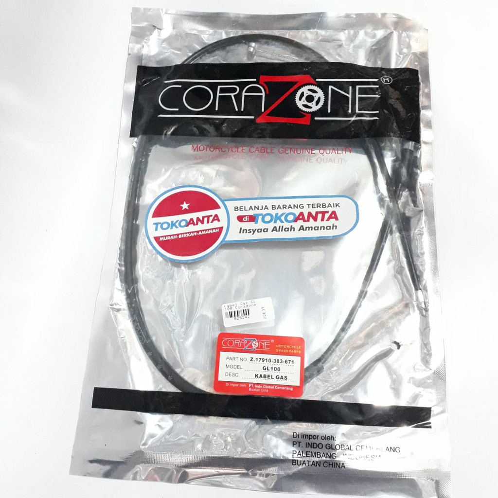 Kabel Selang Gas Motor GL 100 GL100 Mio Sporty Mio Lama Satria R 2T 2 Tak Thunder 2008 New Tornado