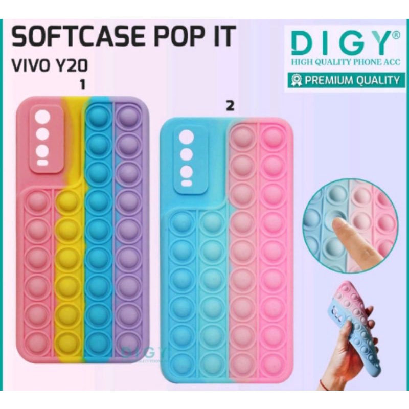 Case POP IT Vivo y20 y20s y20i y12s Silikon POP IT 3D Polos