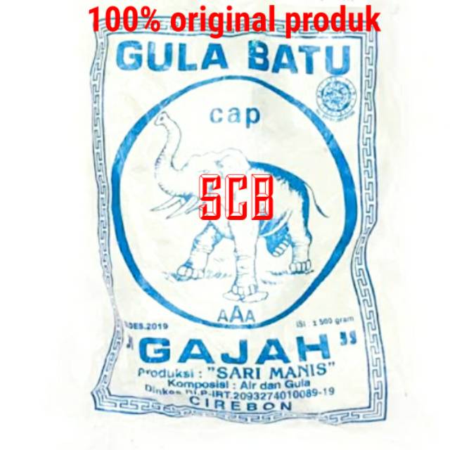 Gula Batu Cap Gajah 500 gram