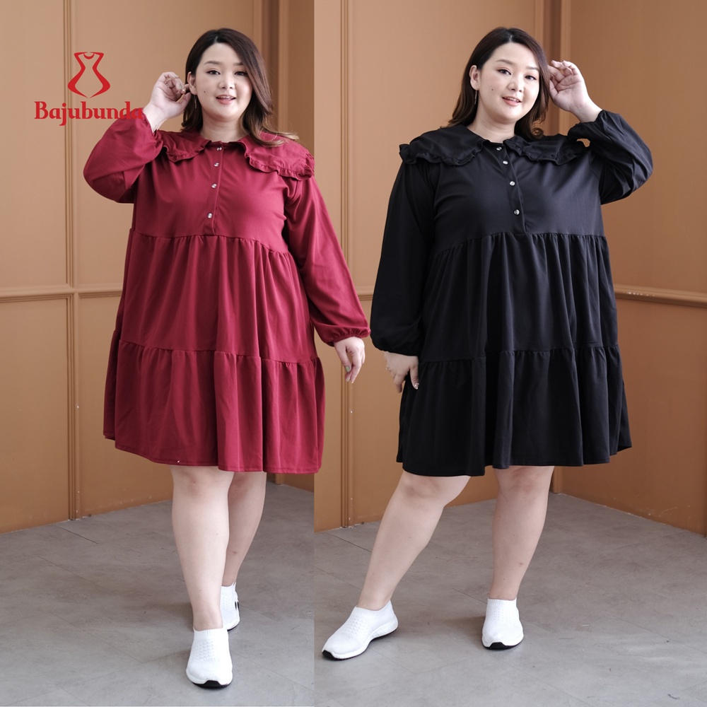 BAJUBUNDA DRESS BIG SIZE LD 130 DRES JUMBO ROSSA