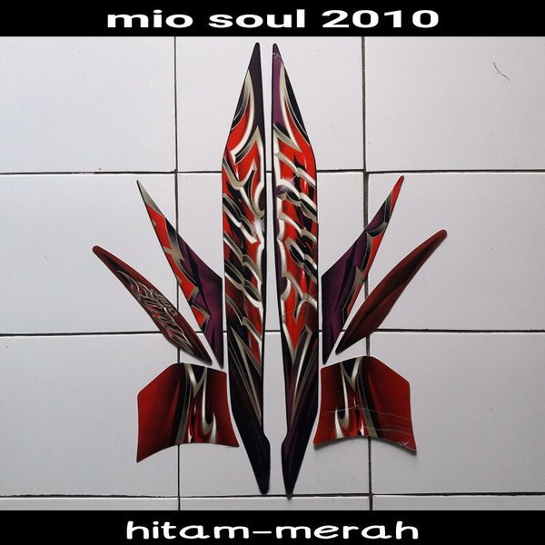 stiker motor mio soul 2010 merah