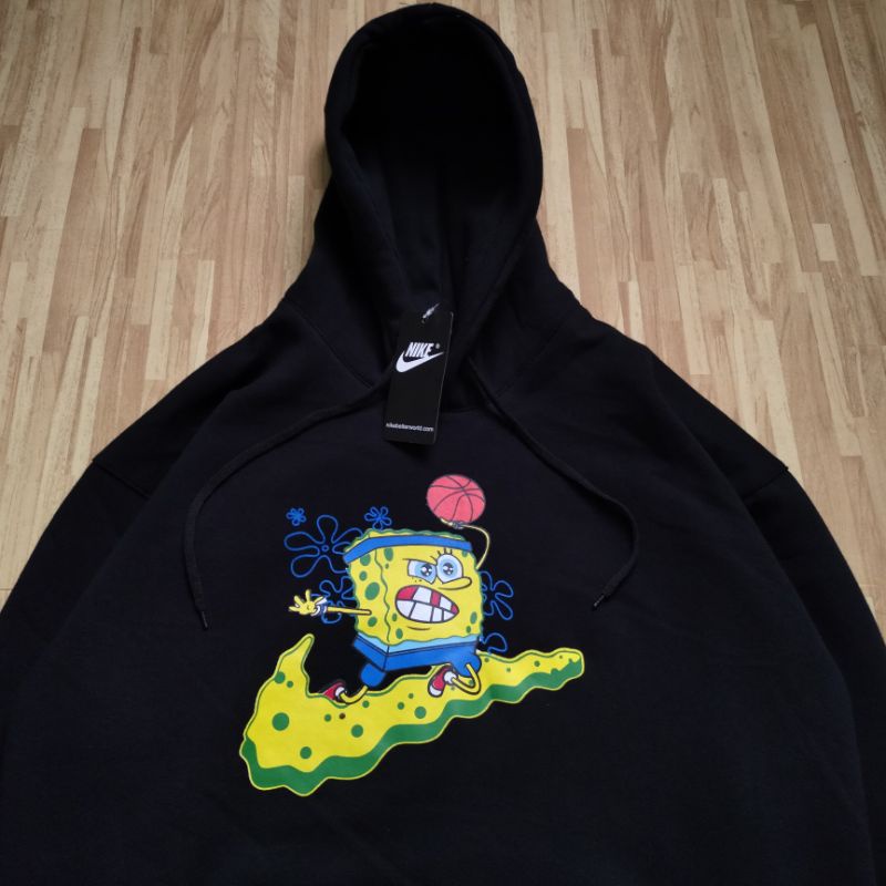 READY!!! SWEATER HOODIE NIKE X SPONGEBOB X ANIME FULL TAG &amp; LEBEL PREMIUM