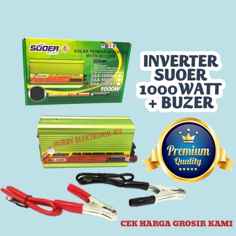 INVERTER SUOER 1000WATT + BUZER