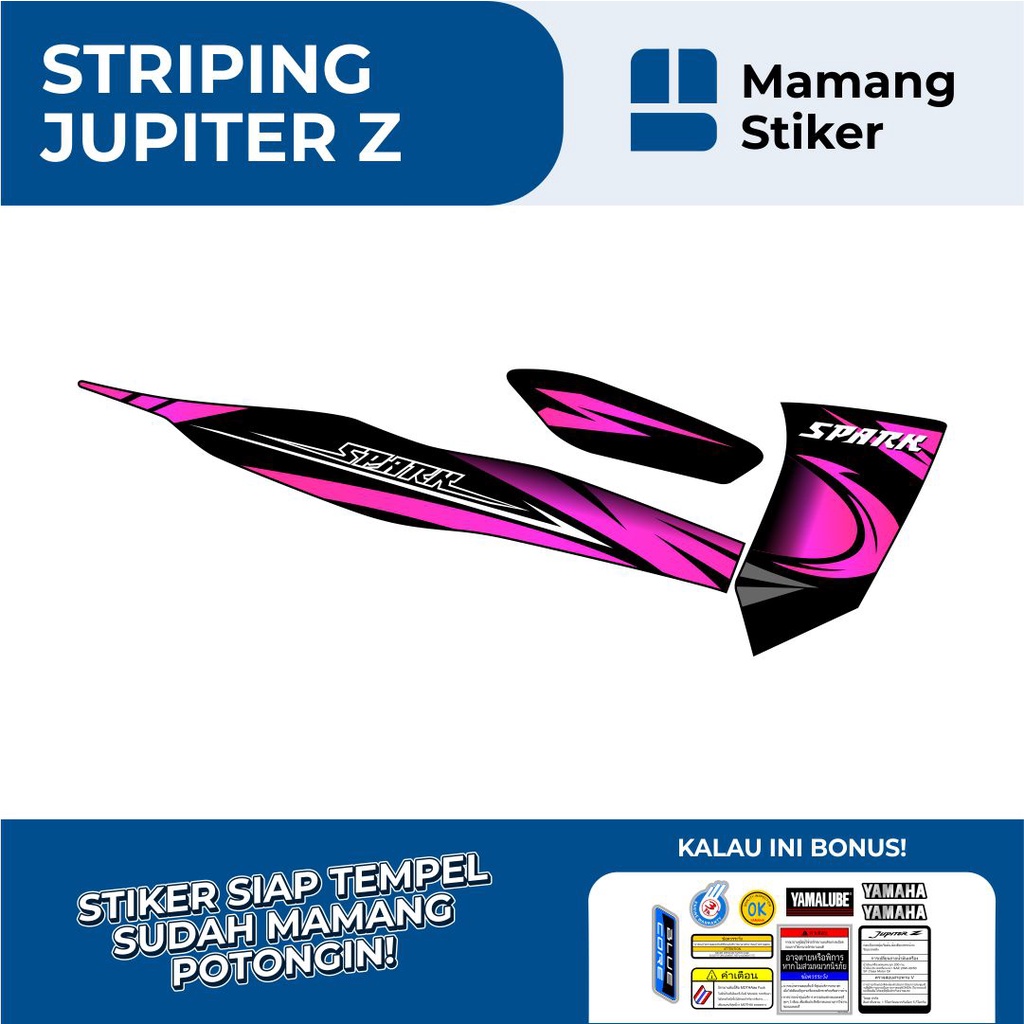 STRIPING YAMAHA JUPITER Z LAMA VARIASI 6 SPARK SIMPEL RC/JUPITER Z BURUNG HANTU FULL BODY/JUPITER Z1