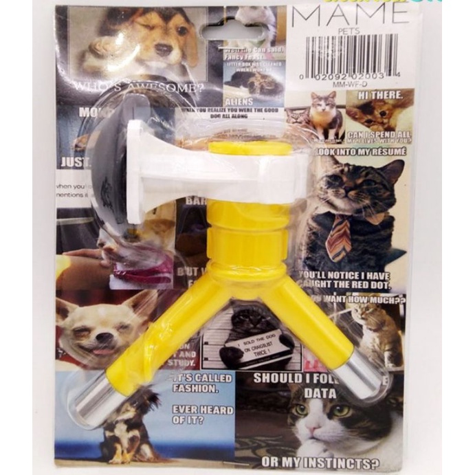 Mame 2Side Water Nozzle 15mm - Kepala Botol Minum Anjing Kucing Double