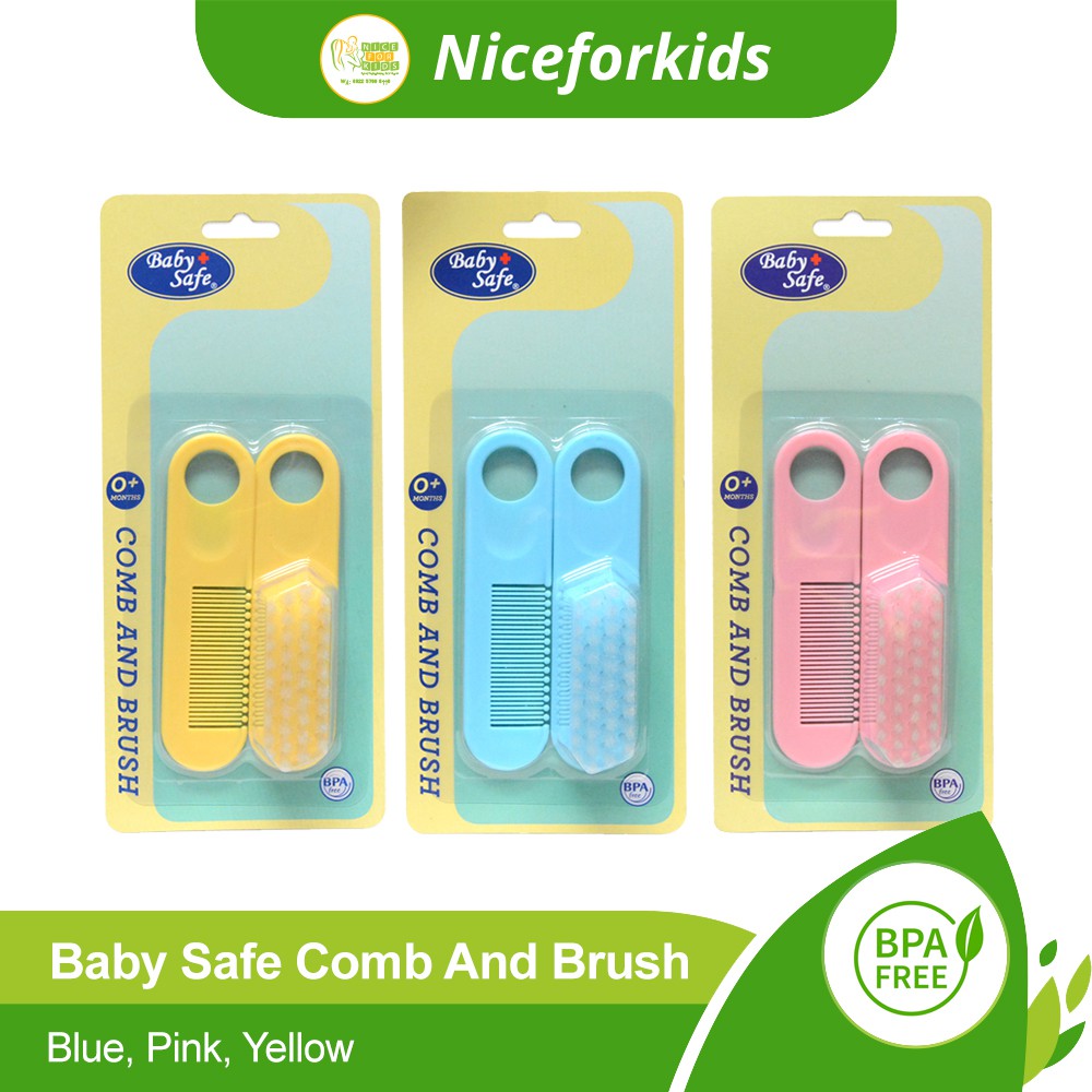 Baby Safe Baby Comb And Brush Baby Safe Sisir Bayi ( BD195 )