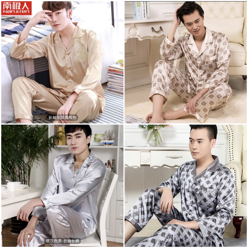 Baju tidur piyama pp bahan satin silk premium