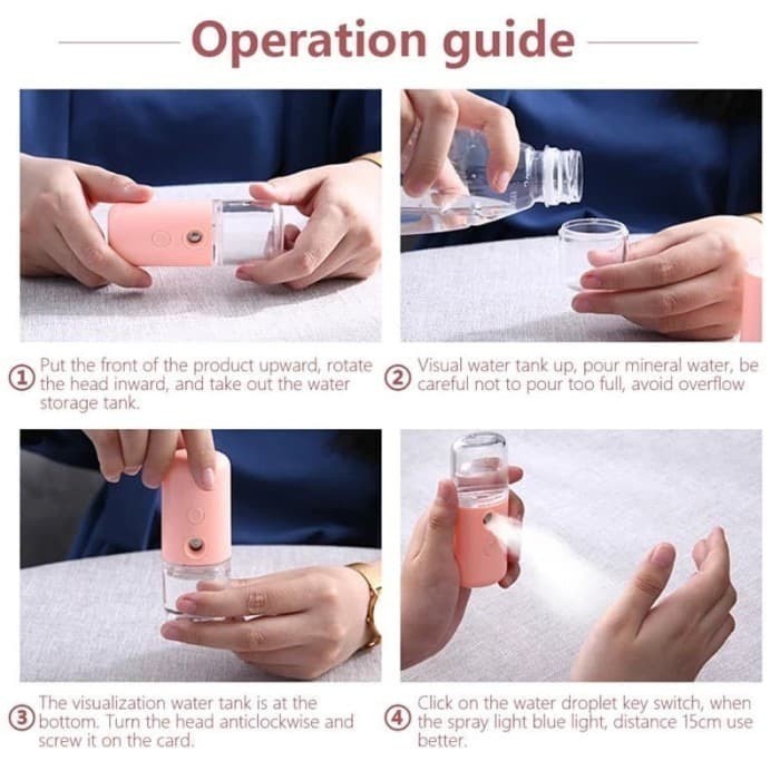 Nano Mist Sprayer Portable USB Mini Nano Spray Nano Spray Water USB