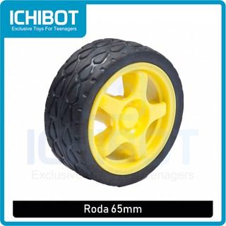 RODA BAN  WHEEL SMART CAR ROBOT MOBIL  ARDUINO KUNING 