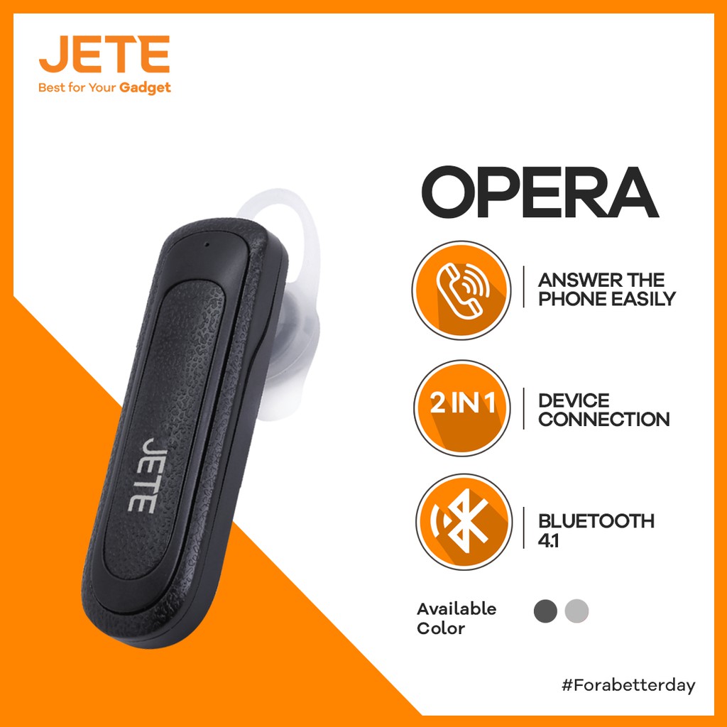Earphone Bluetooth JETE OPERA
