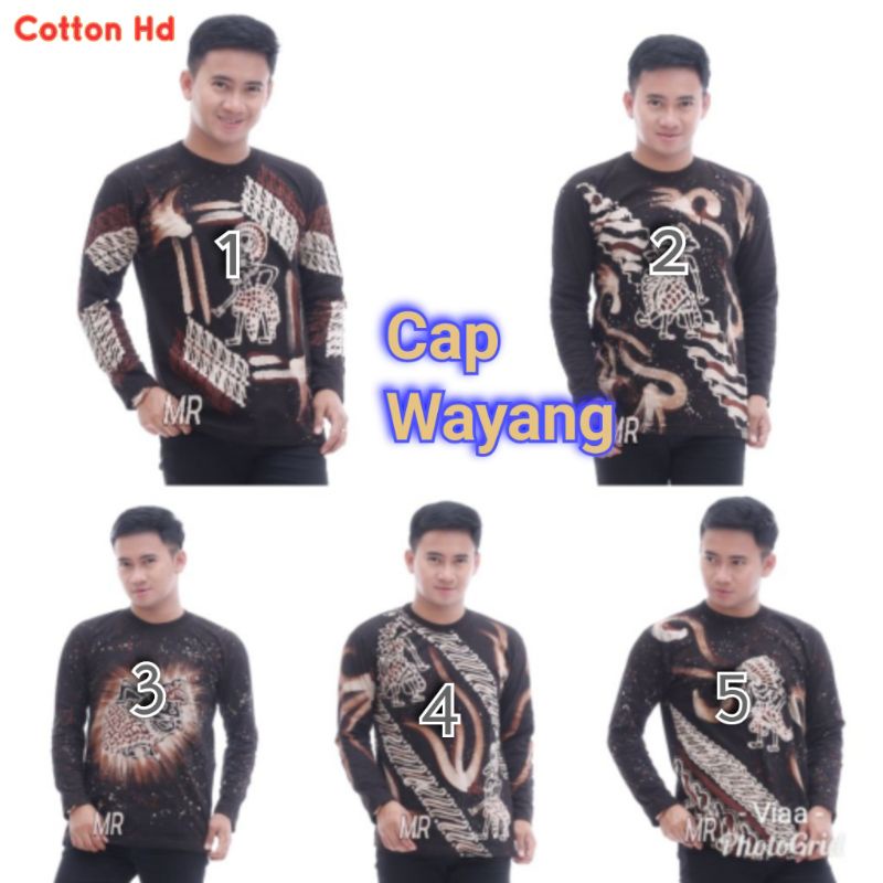 KAOS BATIK CAP PRIA CATTON HD - ORI MOTIF TULIS SUPER ISTIMEWA TRENDY STYLISH