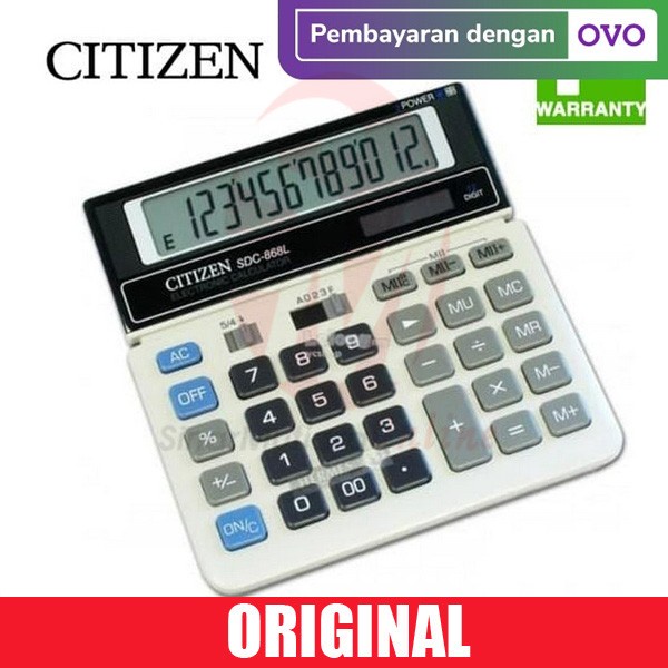 

Kalkulator Citizen Sdc-868 L