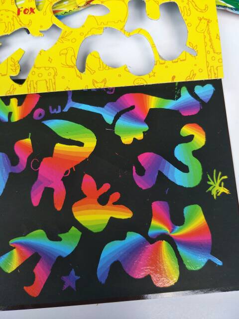 Mainan Edukatif Magic Rainbow Scratch/ Gosok Kertas Warna Rainbow Murah Bagus