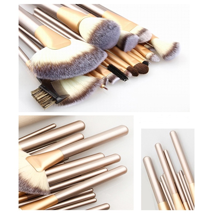 [COD] Kuas Make Up Persia isi 24 Pcs - Gold Brush Gold Persia 24 PCS