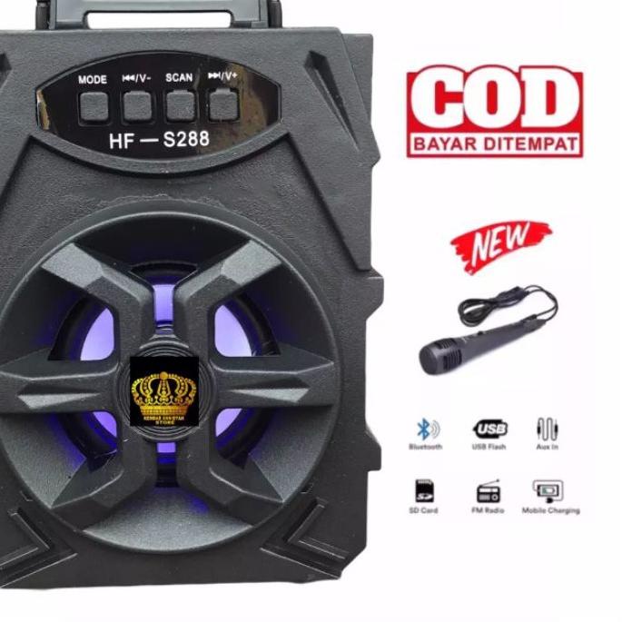♡ () Speaker Bluetooth HF-S288/XTM 168 Free Mic karaoke ♝